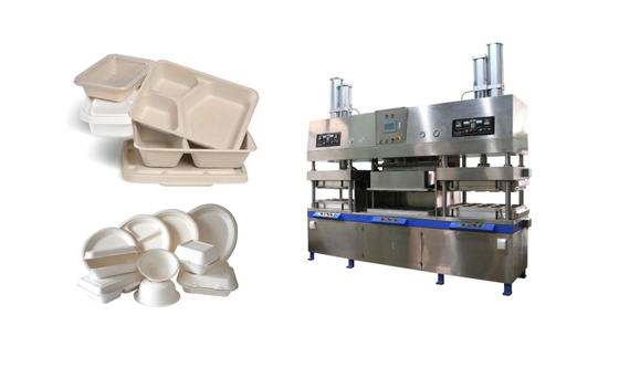 ISO9001 PLC Control Paper Pulp Molding Machinery ضمان لمدة سنة واحدة