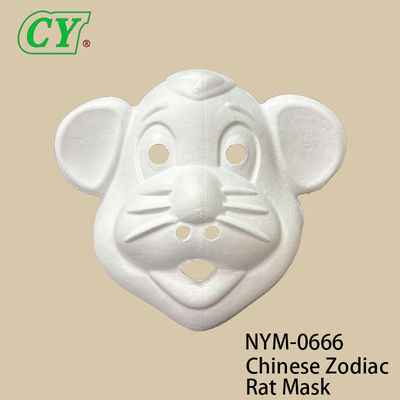 أقنعة حيوانات بيضاء للهالوين، اصنعها بنفسك، قاعدة مصبوبة من اللب صديقة للبيئة للرسم الإبداعي والرش بالرش