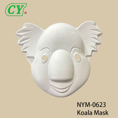 أقنعة حيوانات بيضاء للهالوين، اصنعها بنفسك، قاعدة مصبوبة من اللب صديقة للبيئة للرسم الإبداعي والرش بالرش