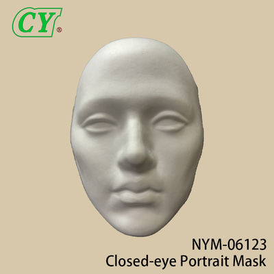 قناع وجهي كامل أبيض DIY قناع وجهي حفلات مواد البولب قناع ورقي قابل للطلاء لليوم الخريف